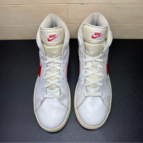Nike Court Royale 2 Mid White Red Men's Size 9.5 Shoes Sneakers CQ9179-101 - Picture 7 of 11